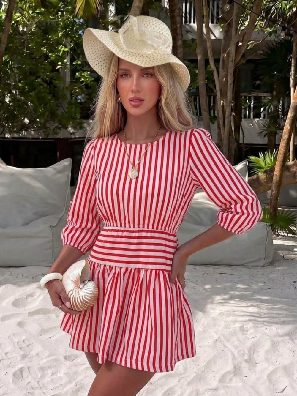 Stripe Beach Dress